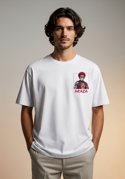 Akaza Crescent Moon Demon Slayer T-Shirt – Bold Anime Streetwear