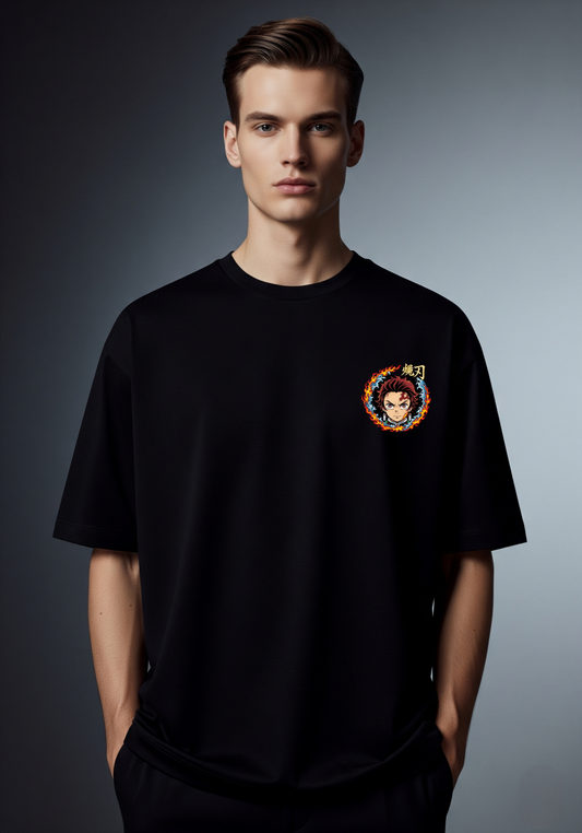 Tanjiro Kamado Flame Blade T-Shirt – Epic Anime Streetwear