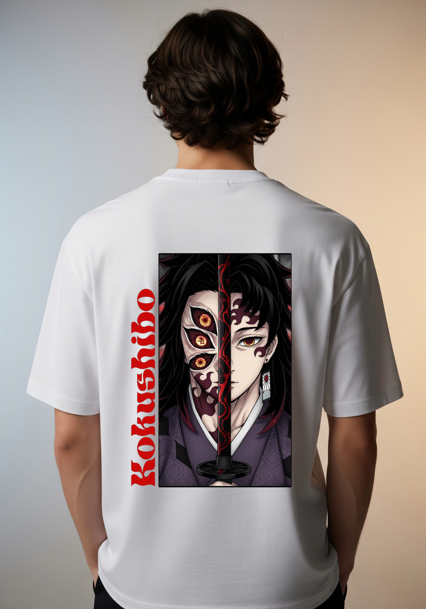 Kokushibo Half Mask Sword Art T-Shirt