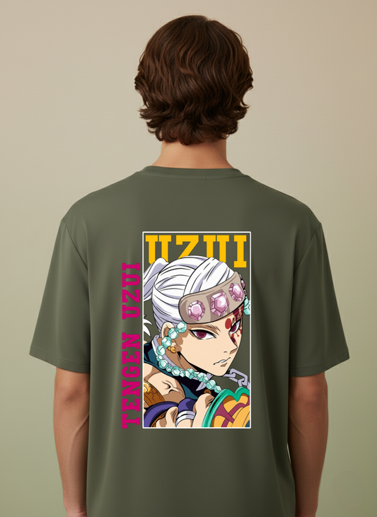 Tengen Uzui Anime Oversized T-Shirt | Demon Slayer Streetwear Edition