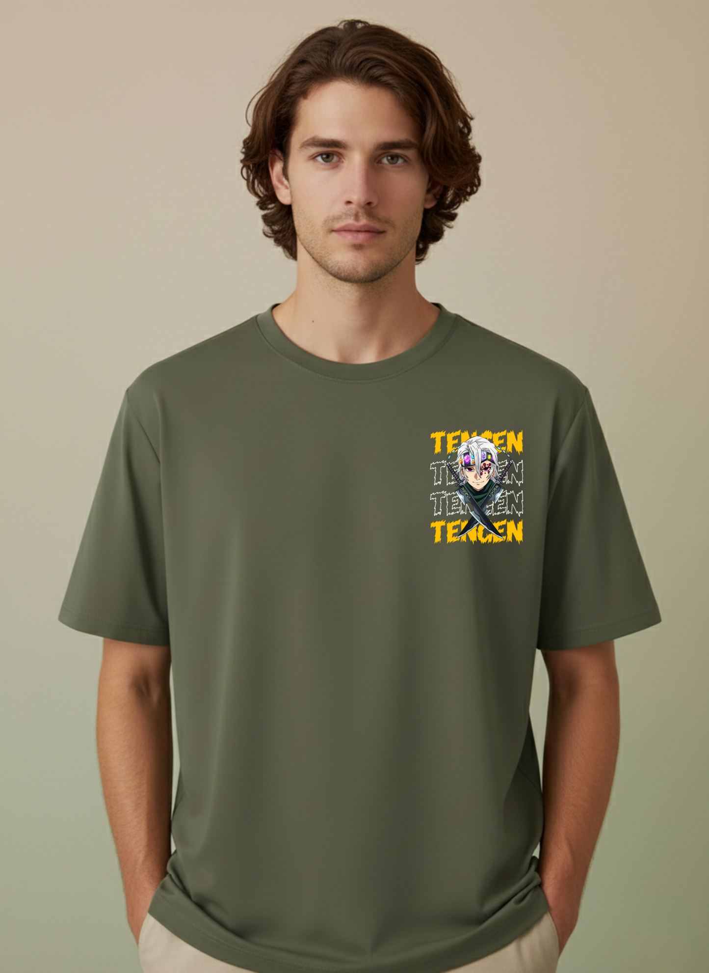 Tengen Uzui Anime Oversized T-Shirt | Demon Slayer Streetwear Edition